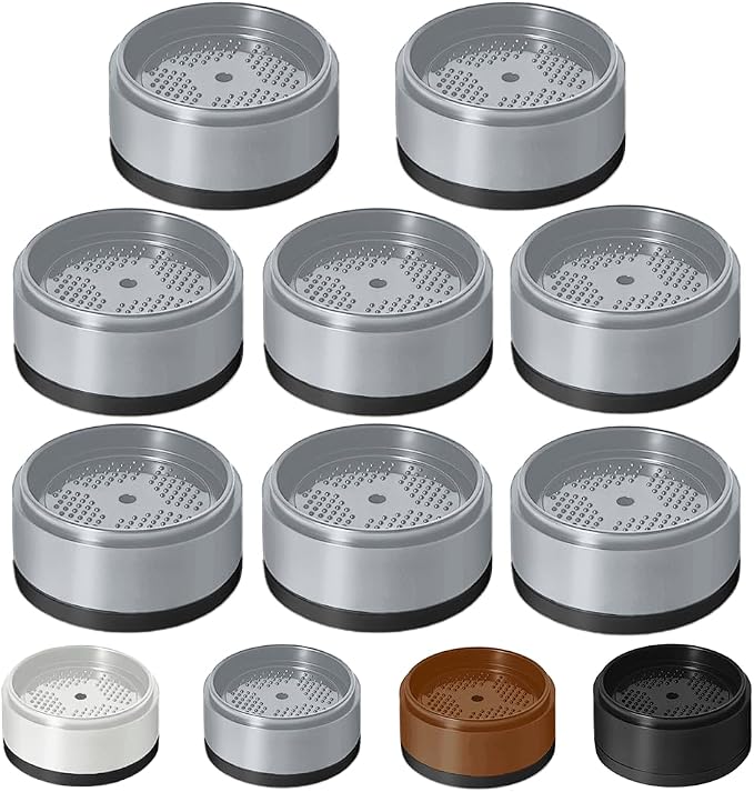 Bed Risers 1 inch, 2 inch, 3 inch, 4 inch Heavy Duty, Adjustable Furniture Riser for Table Desk Couch Sofa Chair Refrigerator Washing Machine, Stackable Bed Raisers Blocks (Grey 8 Pack, 1 inch)