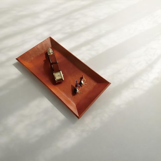 Jewelry Tray ADO-PL045 Dark Green | Accessory Organizer, Change Tray, Card Holder, Checkout Tray, Desk Organizer