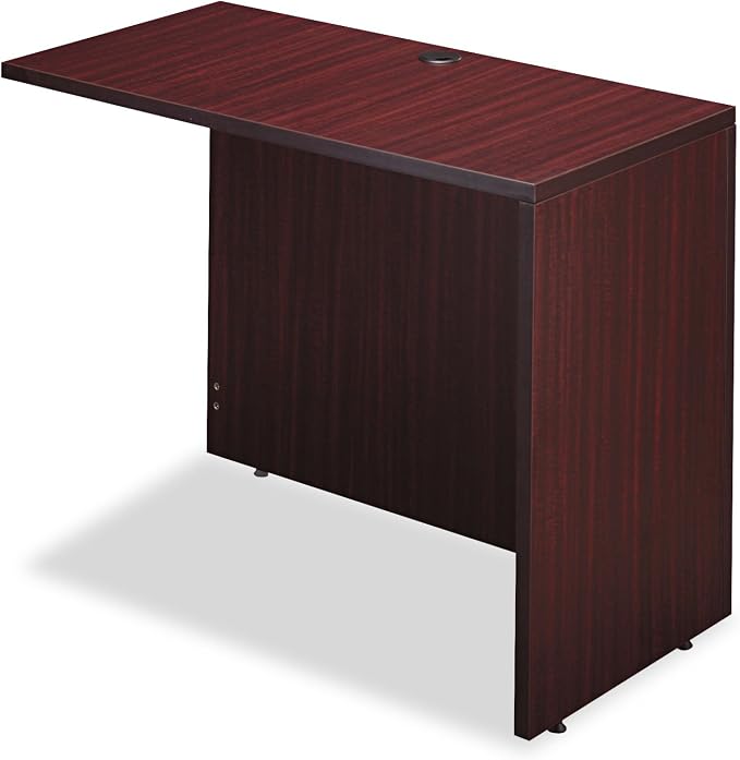 Alera VA354224MY Valencia Series Reversible Return/Bridge Shell, 42w X 23 5/8d. Mahogany