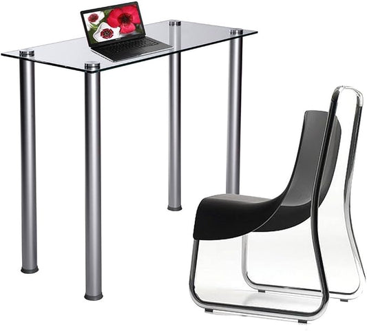 CT Computer/Laptop Desk Utility Desk Glass: Clear