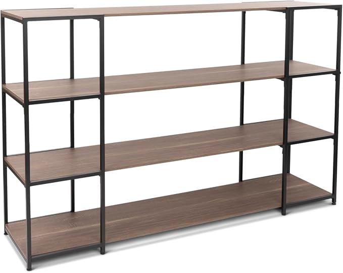 CB Home Square Wide 4-Tier Shelving - Modular Shelving System Customizable with 30+ Free Combinations- Contract Grade Quality