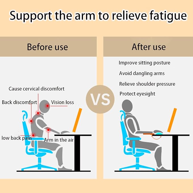 Ergonomic Foldable Desk Extender with Easy Installation Wood Color 55 * 24Cm,Wood Color-64 * 24cm