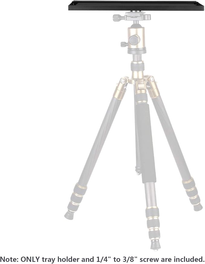 Neewer Laptop Notebook Pallet Projector Tray Holder for 1/4 to 3/8 inches Screw Tripod Stand Mount Use in Stage Meeting Rooms Outdoor Lecture Halls (Tripod Stand Not Included)(34 * 24 * 1.3cm)