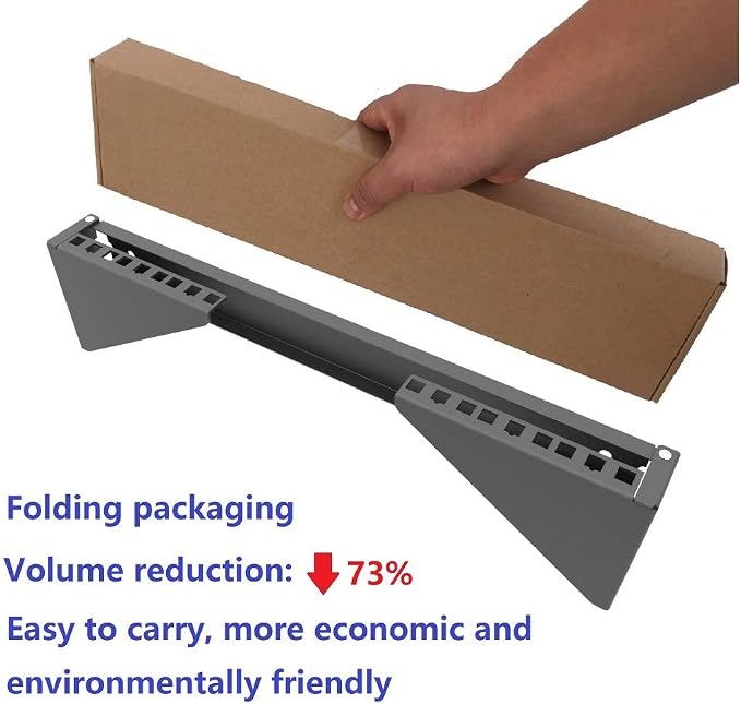 JINGCHENGMEI 3U Vertical Wall Mount Patch Panel Bracket -Steel Networking Euipment Rack for 19" Network, Server and Data Equipment (1)