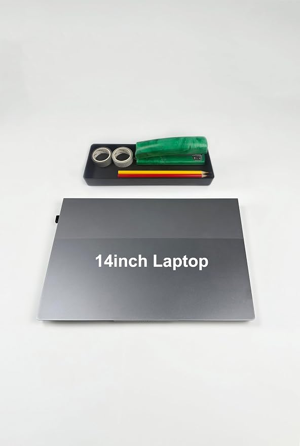 Amazon Basics Rectangular Plastic Desk Organizer, Half Accessory Tray for Office Supplies and Workspace Organization, 9.4" x 3.3" x 1", Black
