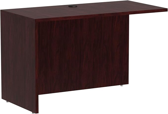 Alera Valencia Series 48 by 24 by 29-1/2-Inch Reversible Return Bridge Shell, Mahogany