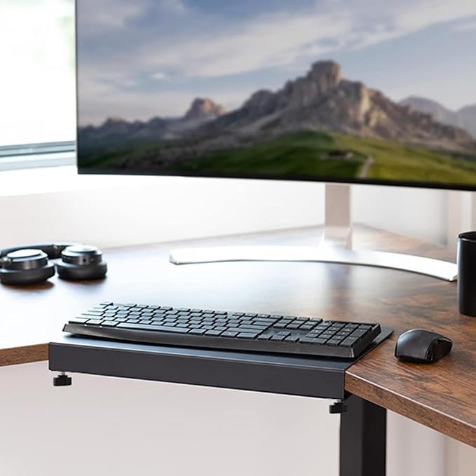 Clamp on Corner Desk Connector Sleek Platform