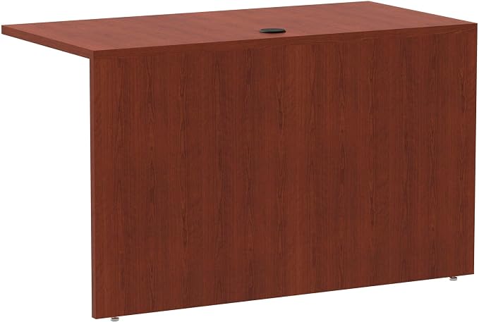 Alera ALEVA354824MC Valencia Series 47-1/4 in. x 23-5/8 in. x 29-1/2 in. Reversible Return/Bridge Shell - Cherry