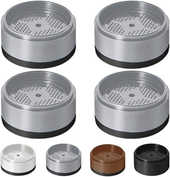 Bed Risers 1 inch, 2 inch, 3 inch, 4 inch Heavy Duty, Adjustable Furniture Riser for Table Desk Couch Sofa Chair Refrigerator Washing Machine, Stackable Bed Raisers Blocks (Grey 4 Pack, 1 inch)