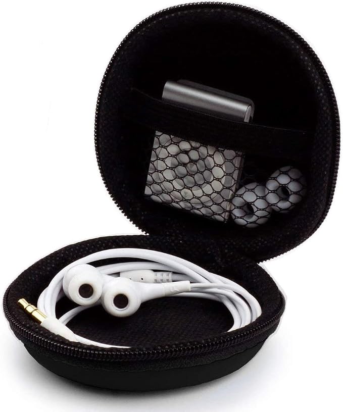Earphone Case MAS CARNEY Headphone Earbud Hard Protective Carrying Case Bag