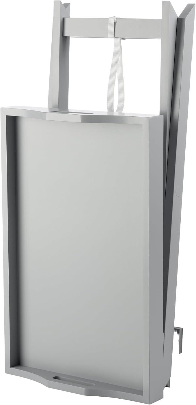 Lavish Home Folding TV Tray Table - Contemporary Side Table with Removable Tray Top for Food Serving, Meals, or Decor in Living Room, Bedroom, or Home Office (Gray)