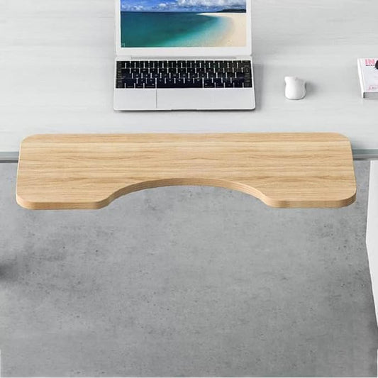 Ergonomic Foldable Desk Extender with Easy Installation Wood Color 55 * 24Cm,Wood Color-75 * 24cm