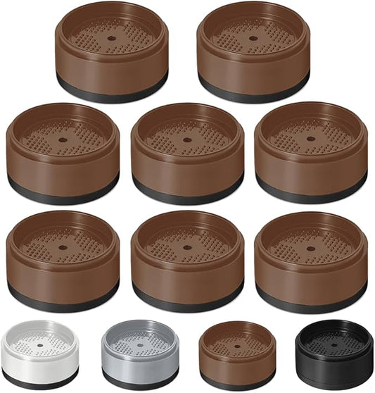 Bed Risers 1 inch, 2 inch, 3 inch, 4 inch Heavy Duty, Adjustable Furniture Riser for Table Desk Couch Sofa Chair Refrigerator Washing Machine, Stackable Bed Raisers Blocks (Brown 8 Pack, 1 inch)