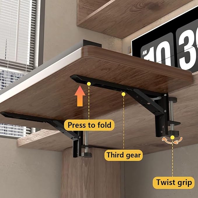 Desktop Extension Tray with Rounded Edges for Added Comfort,Three-Angle Adjustable Edge-Mounted Extension Tray,Sturdy Support,Versatile for Multiple Settings(Natural,60cm/23.6in)
