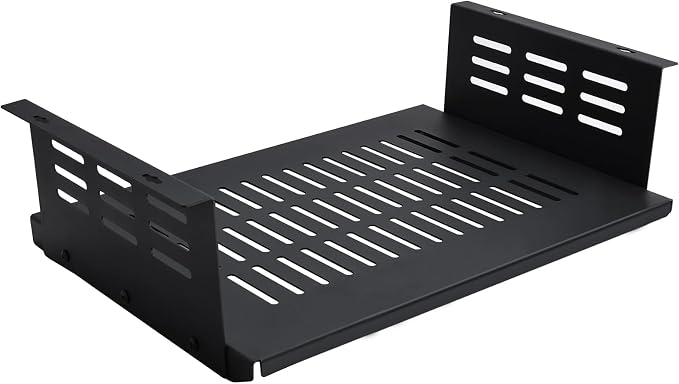 Under Desk Computer Mount or Small Form Factor Computers SFF and PCs, Fit for Laptop PlayStation 4 PS4 Slim PS4 Pro Gaming (16.9" W x 4.2" H x 12" D)
