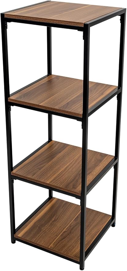 CB Home Square 4-Tier FreestandingTower - Modular Shelving System Customizable with 30+ Free Combination - Contract Grade Quality