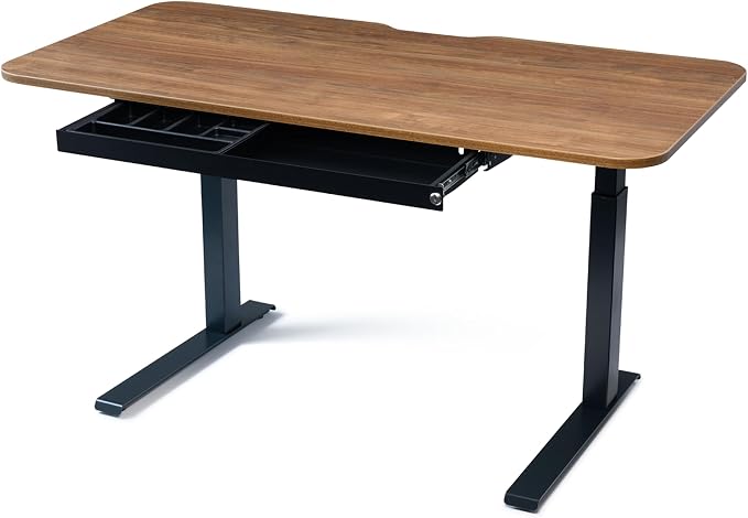 PERFECT POSTURE Under Desk Storage Drawer with Lock — Slim Pen & Pencil Drawer for Regular & Sit-Stand Standing Desks, Black (10" x 33")