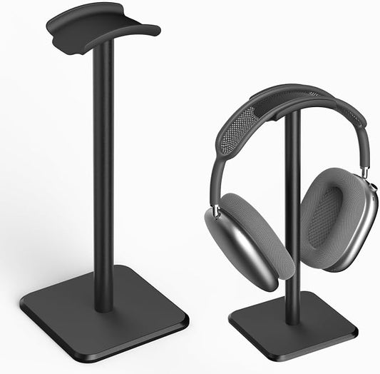 Headphone Stand - Headset Stand with Aluminum Hanger, Headphone Holder for AirPods Max, Sony, Bose, Beats and More (Black)