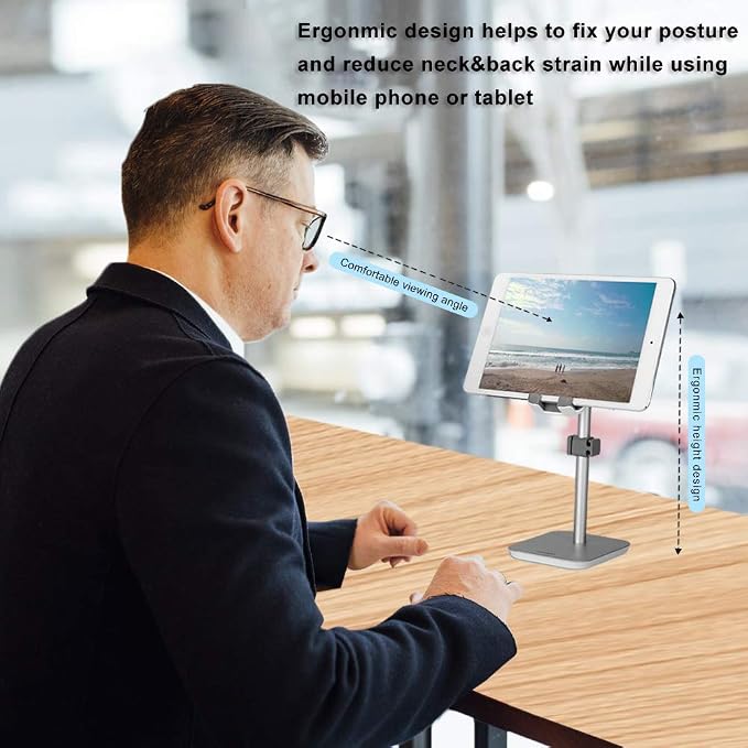 Headphone Stand Phone Holder | Aluminum Alloy Compatible with Kindle eBook Reader