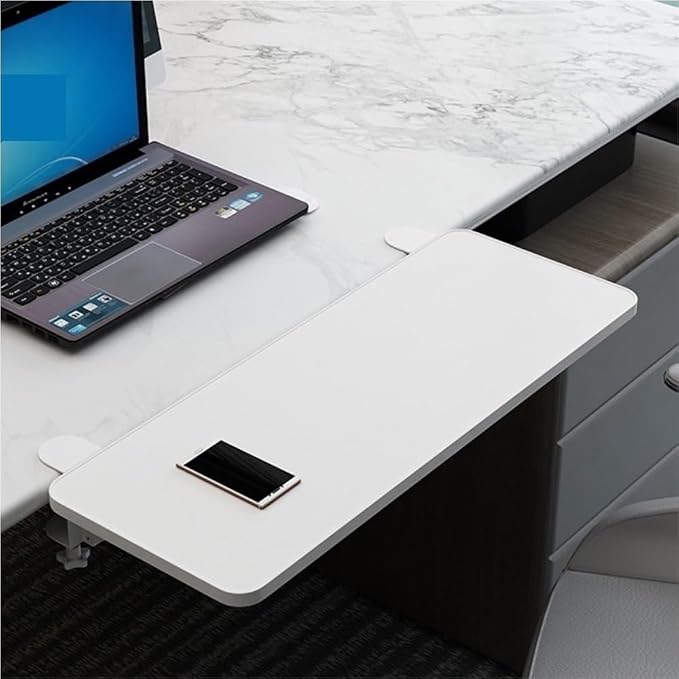 Desk Extender Tray, Clamp-on Kitchen Table Extender, Ergonomic Desk Extenders, Computer Armrest Table Stand, Countertop Gap Rack for Home, Office, Desktop(C,31.5" Lx5.9 W)