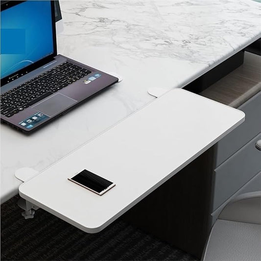 Desk Extender Tray, Clamp-on Kitchen Table Extender, Ergonomic Desk Extenders, Computer Armrest Table Stand, Countertop Gap Rack for Home, Office, Desktop(C,27.6" Lx7.9 W)