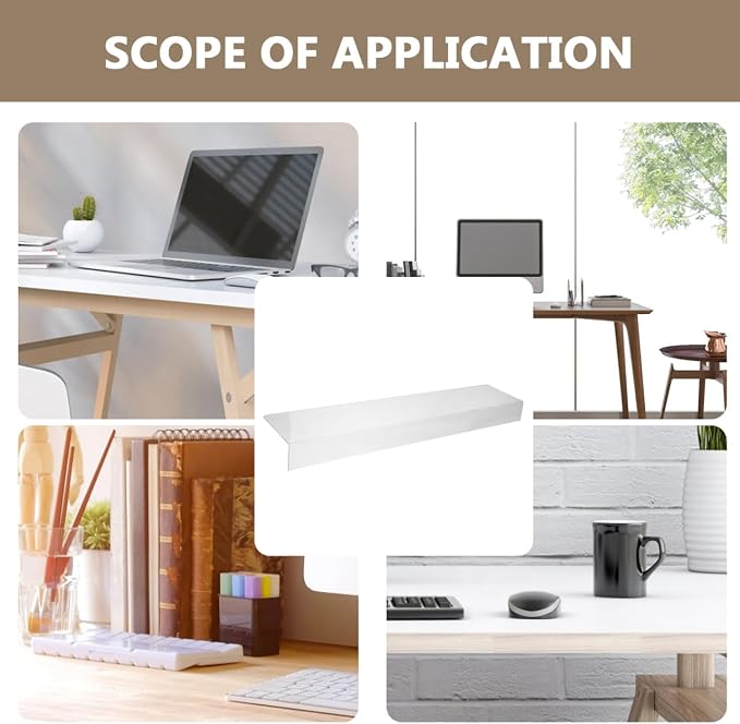 Countertop Gap Filler Board, Kitchen Sink Side Extension Board for Narrow Space, Desktop Maintenance and Home Organization, 19.7 x 3.9 Inch, White