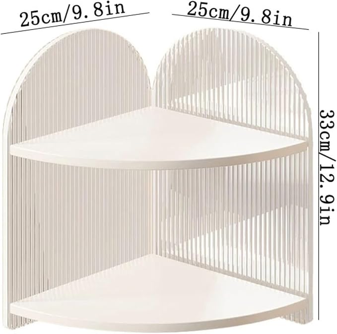 Bookcase Corner Desktop Bookshelf Density Board Storage Rack Acrylic Side Panels for Home Office Organizer Shelves