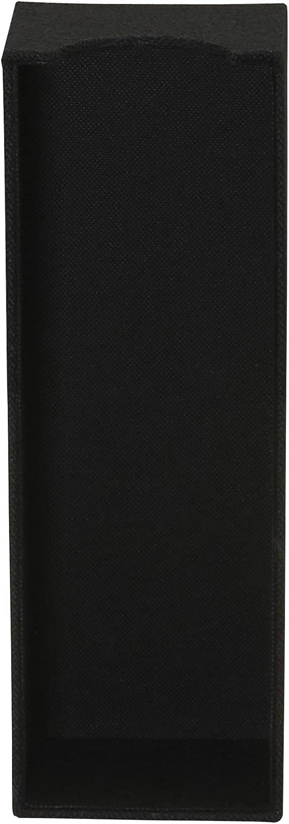 Household Essentials Hard‑Sided Narrow Drawer Organizer Tray, Black, Set of 2