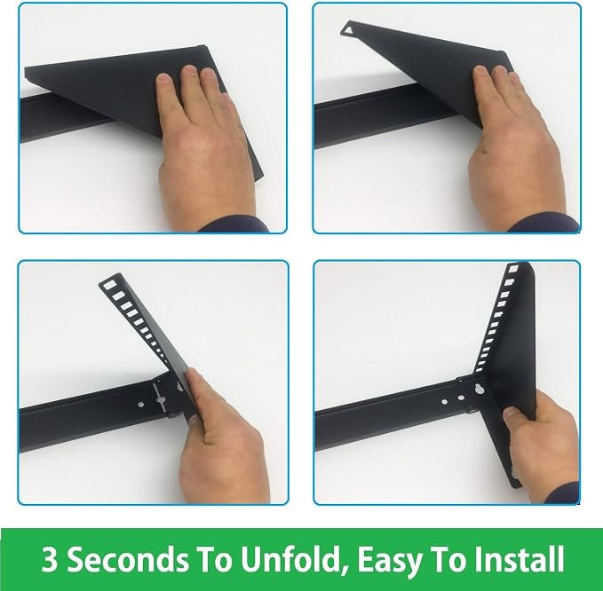 6U Vertical Wall Mount Rack-Heavy Duty 125 Capacity Small Server Rack Mounting for 19 inches IT, AV, Studio, Network Equipment (6U150)