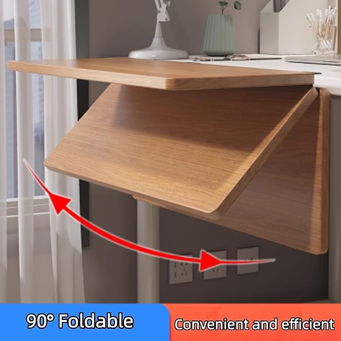 16" 20" 24" 28" 30" Desk Extender Tray，Clamp-on Foldable Keyboard Tray, Wrist Support, Desktop Extension Platform No Punching, Easy to Install(Walnut,50x20cm)