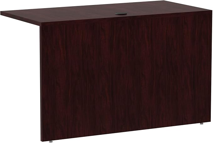 Alera Valencia Series 48 by 24 by 29-1/2-Inch Reversible Return Bridge Shell, Mahogany
