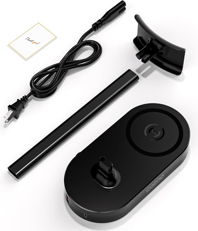 COZOO Headphone Stand with Fast Wireless Charging Pad and 2 USB Charging Ports, Suitable for Gaming, DJ, Wireless Earphone Accessories