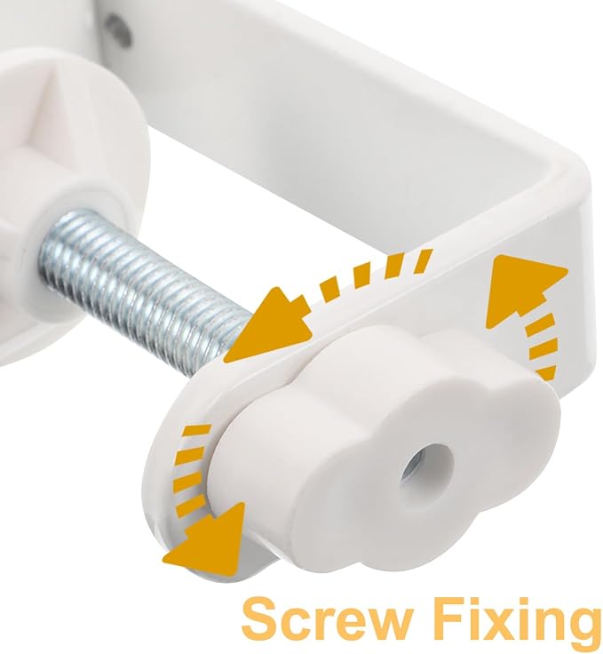 NUOBESTY T-Shaped Tabletop Pegboard Holder Clamp-on Desk Edge Bracket for Stable Pegboard Fixing No Drill Installation Metal Support for Workstation Organization