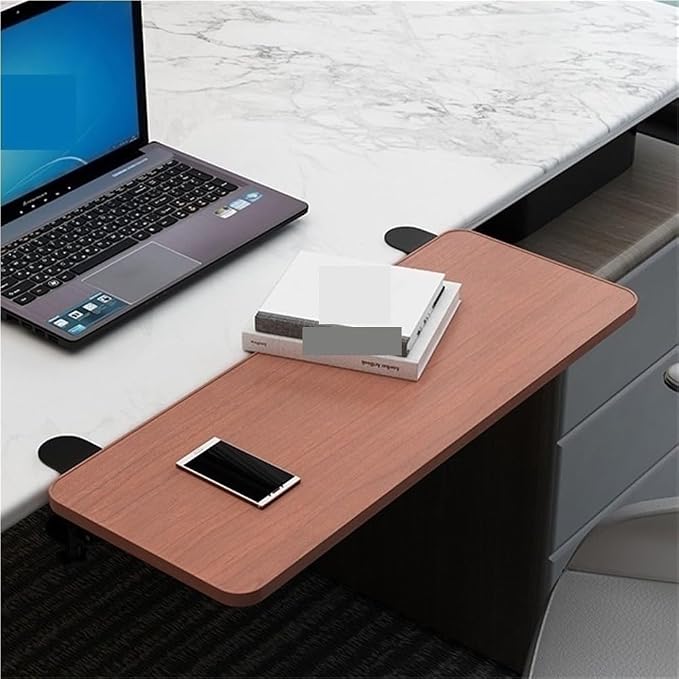 Desk Extender Tray, Clamp-on Kitchen Table Extender, Ergonomic Desk Extenders, Computer Armrest Table Stand, Countertop Gap Rack for Home, Office, Desktop(B,19.7" Lx7.9 W)