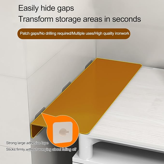 Desk Extender, Suitable for Home Learning and Office use, no Drilling Required for Installation, Desk Extension, Easy to Install (White,60x10cm)