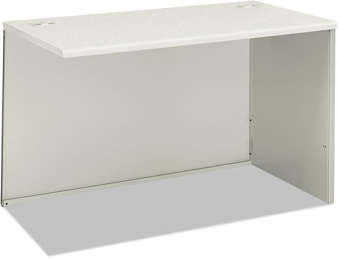 HON 38000 Series Return Shell, Right, 31.75W X 53.19D X 3.75H,Silver MESH/Light Gray