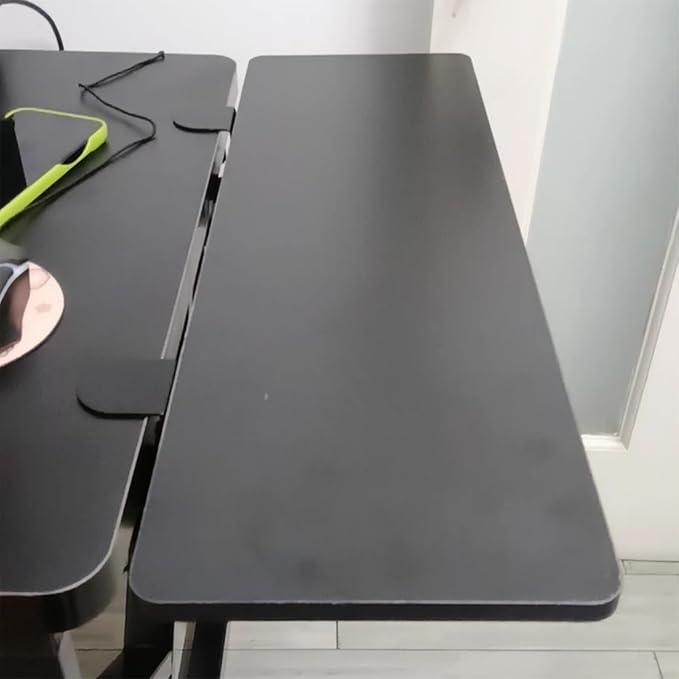 window sill extender Black Clamp‑On Desk Extender Board, Wooden Panel For Home/Office Workspace Expansion, Drill-free Plants Place Storage Shelf(5pcs,100x25cm/39x10)