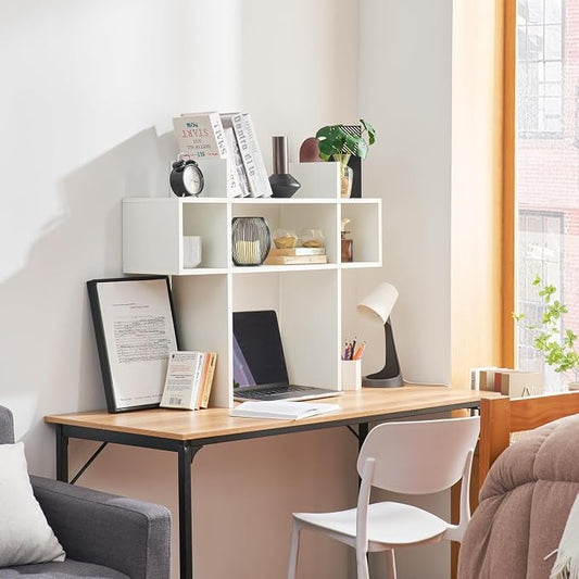 DormCo The Easy to Assemble College Dorm Bookshelf - White