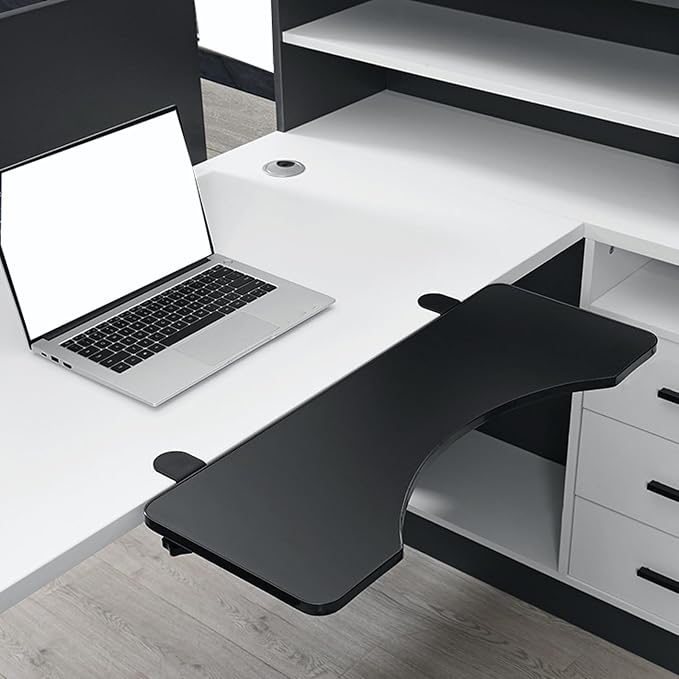 Desktop Extension Board Foldable Desk Extender Versatile Desk Tray for Home & Office Expandable Workspace Solution Office (Style D 52x25 CM)