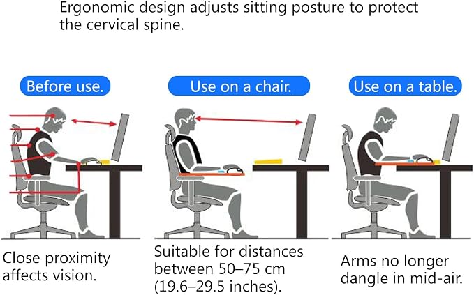 Adjustable Desk Extension no Drilling Needed, Clamp on Desk Extender Tray for Bar Counter, Desk Ergonomic Table Extender for Desk(Large)