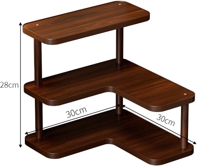 Fenteer Corner Shelf Stand for Desk Corner Desk Organizer for Restaurant Kitchen