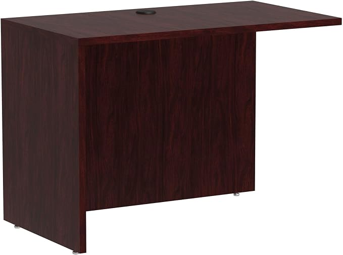 Alera Valencia Series Reversible Return/Bridge Shell, 42 x 23-5/8-Inch, Mahogany