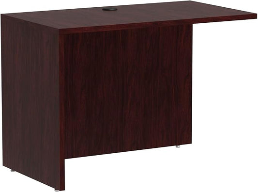 Alera Valencia Series Reversible Return/Bridge Shell, 42 x 23-5/8-Inch, Mahogany