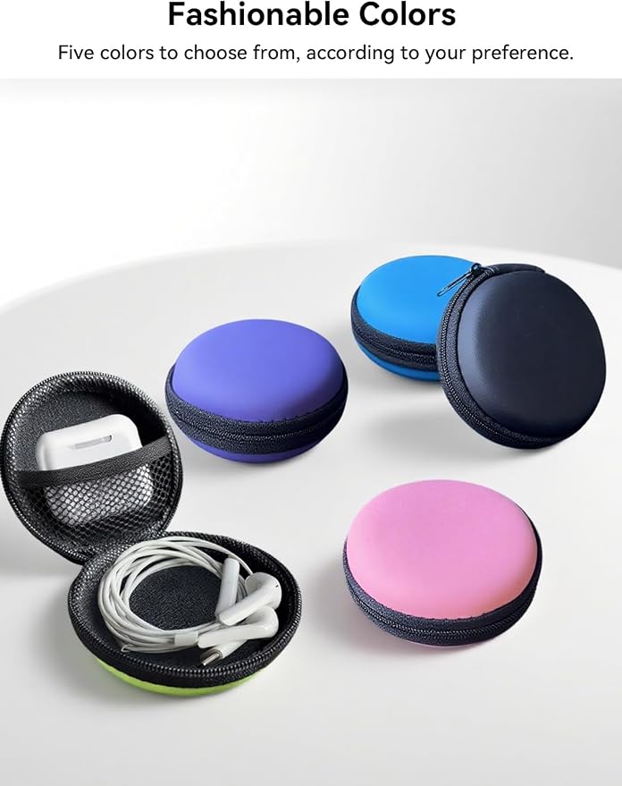 Earphone Case MAS CARNEY Headphone Earbud Hard Protective Carrying Case Bag