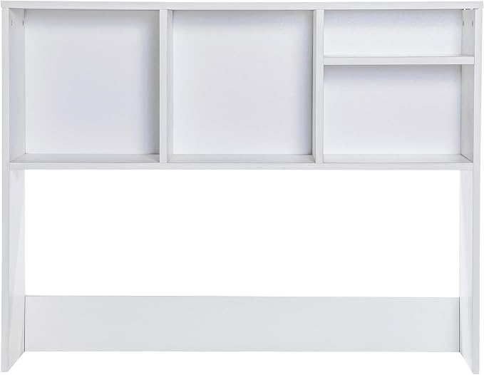 EMMA + OLIVER Freesia Cubby Organizer for Desktop, Storage or Display Shelf Ideal for Dorm Room, Home Office and Gaming Areas, 37" W, White