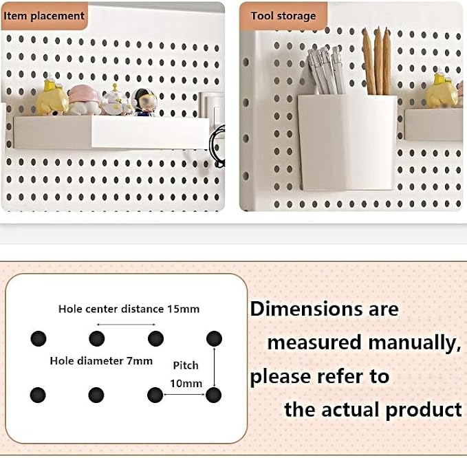 Clamp on Desktop Shelving System, Metal Clip on Desk Hanging Panel, Gaming Desk Accessories with Pegboard and Shelf,White,Large
