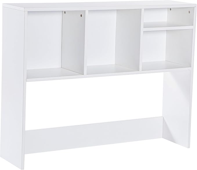 EMMA + OLIVER Freesia Cubby Organizer for Desktop, Storage or Display Shelf Ideal for Dorm Room, Home Office and Gaming Areas, 37" W, White