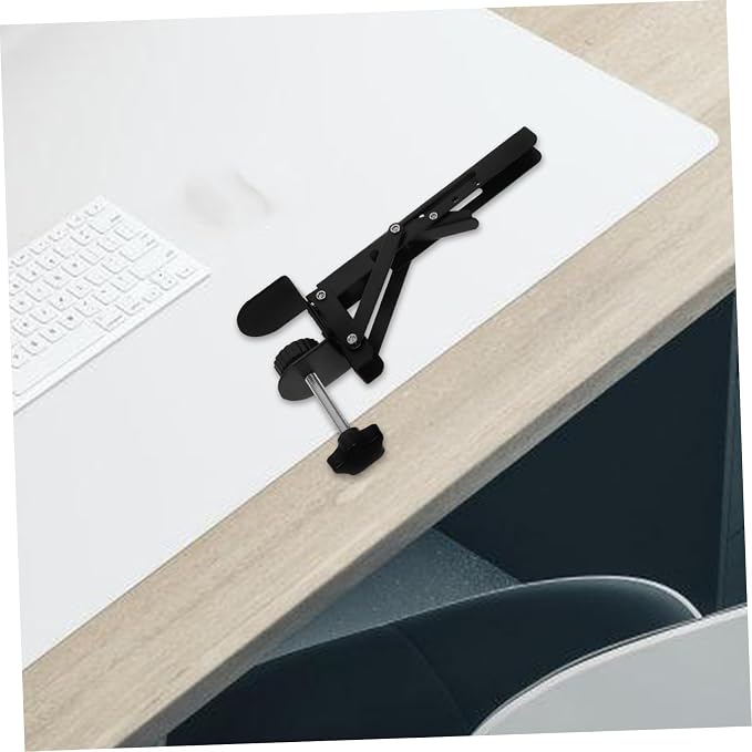 2PCS Adjustable Clamp-On Desk Extender Drawer Ergonomic Keyboard Stand for Arm Support No Drilling Needed Compatible Desks