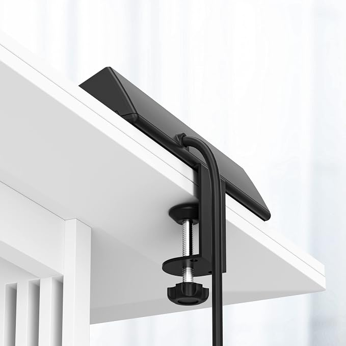Desk Clamp Power Strip, Flat Plug Fast Charging Station, Desk Mount Surge Protector with PD 20W USB C Ports, Fit 1.7 inch Tabletop Edge Thick, Desktop Outlets for Home Office.