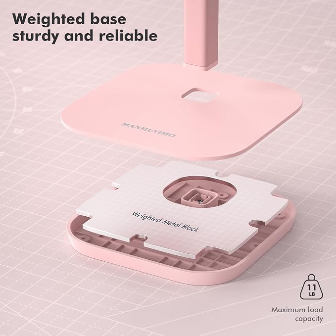 Headphone Stand, Desktop Headset Holder Desk Earphone Stand Aluminum Headset Hanger Headphone Rack Stand to Hold Earphones Such as Airpods Max, Sony, Beats, Bose, Razer, HyperX(Pink)
